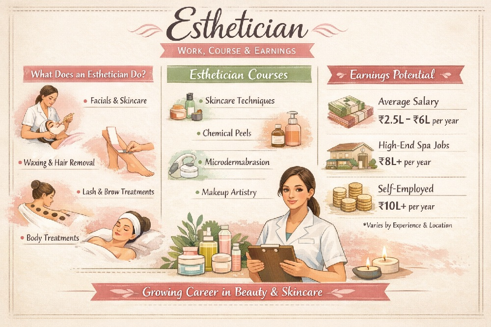 Esthetician: Work, Course & Earnings