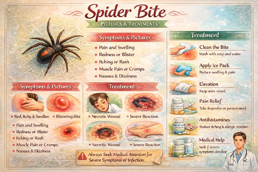 Spider Bite Pictures and Treatments