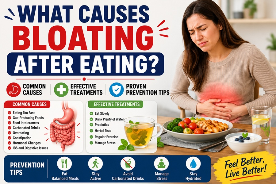 what causes bloating after eating