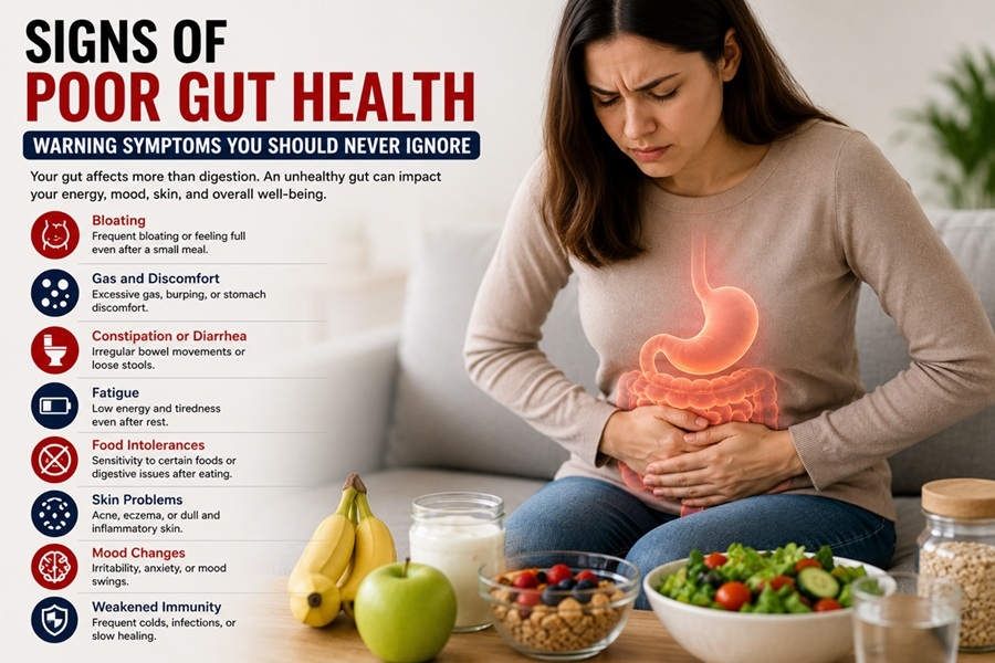 signs of poor gut health