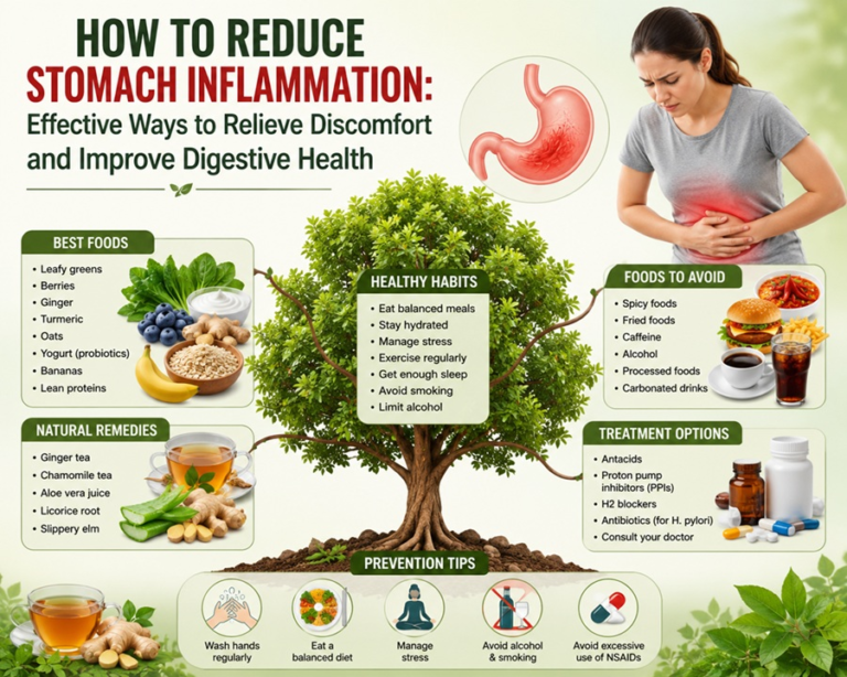 how to reduce stomach inflammation