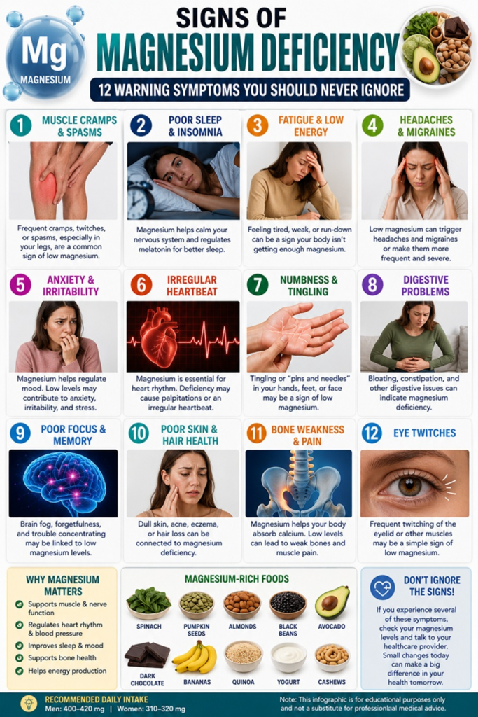 signs of magnesium deficiency