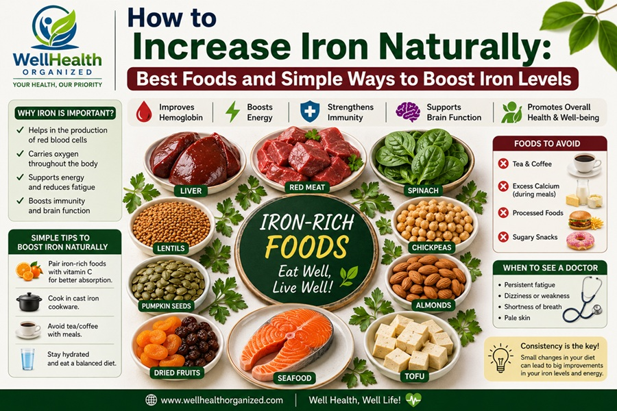 how to increase iron naturally
