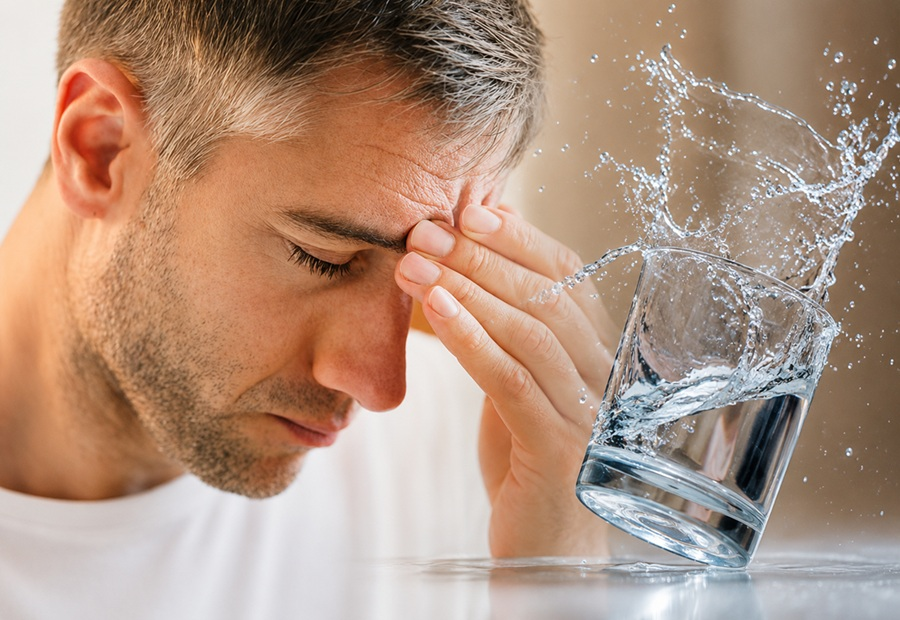 symptoms of dehydration in adults
